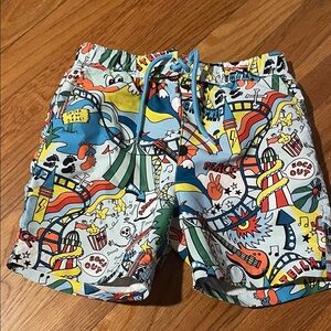 Stella McCartney Kids Multicolor Graphic Swim Trunks